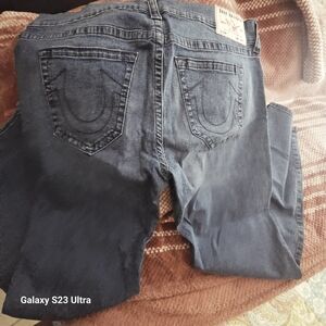 True Religion Blue Boot Cut Jeans with Classic Fit